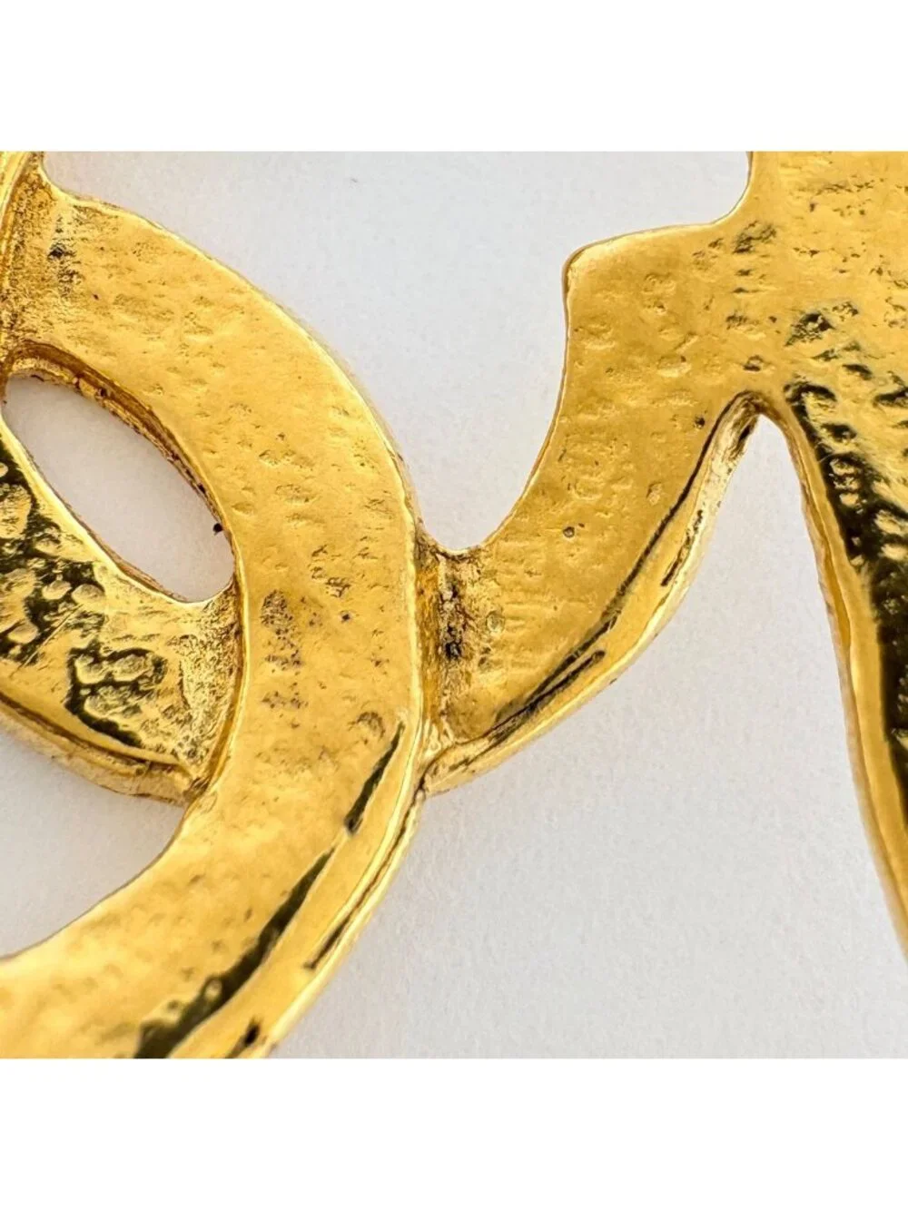 Chanel Necklace CC Logo Heart Gold Plated